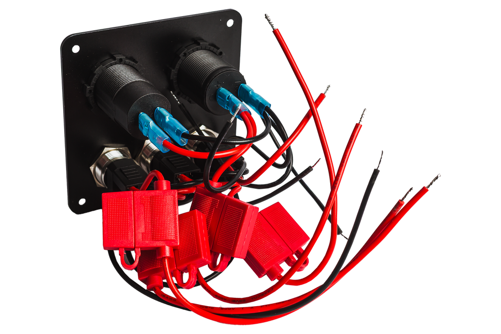AllSpark 3 way push button switch panel with USB + CIG