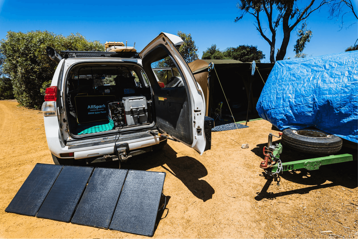 200W Portable Solar Panel Quad Fold AllSpark