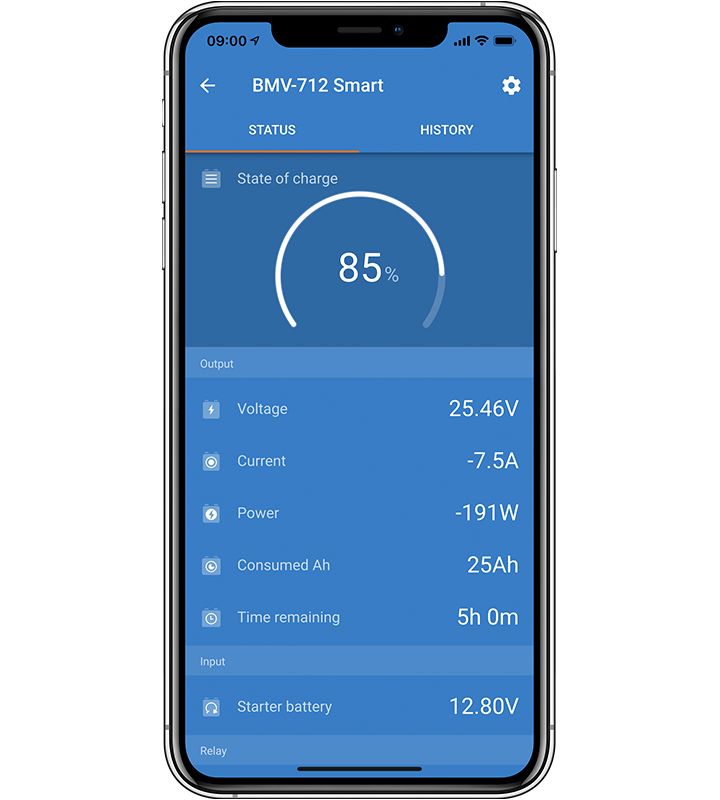 Victron BMV-712 Black Battery Monitor with Bluetooth