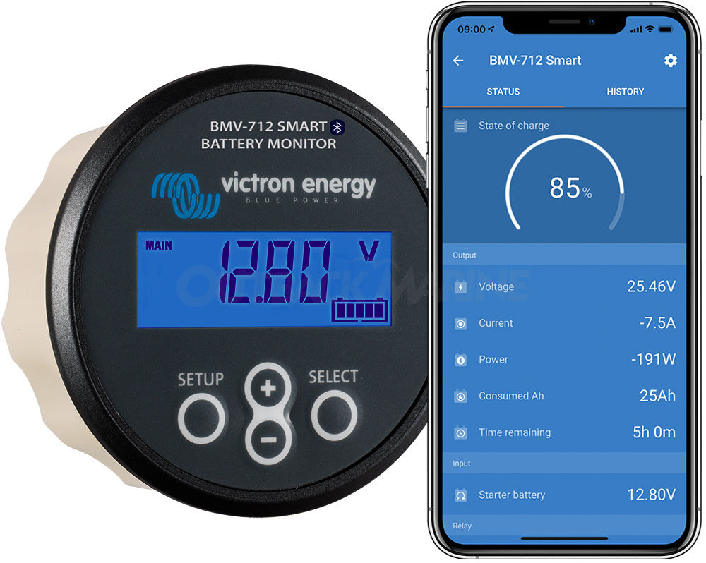 Victron BMV-712 Black Battery Monitor with Bluetooth