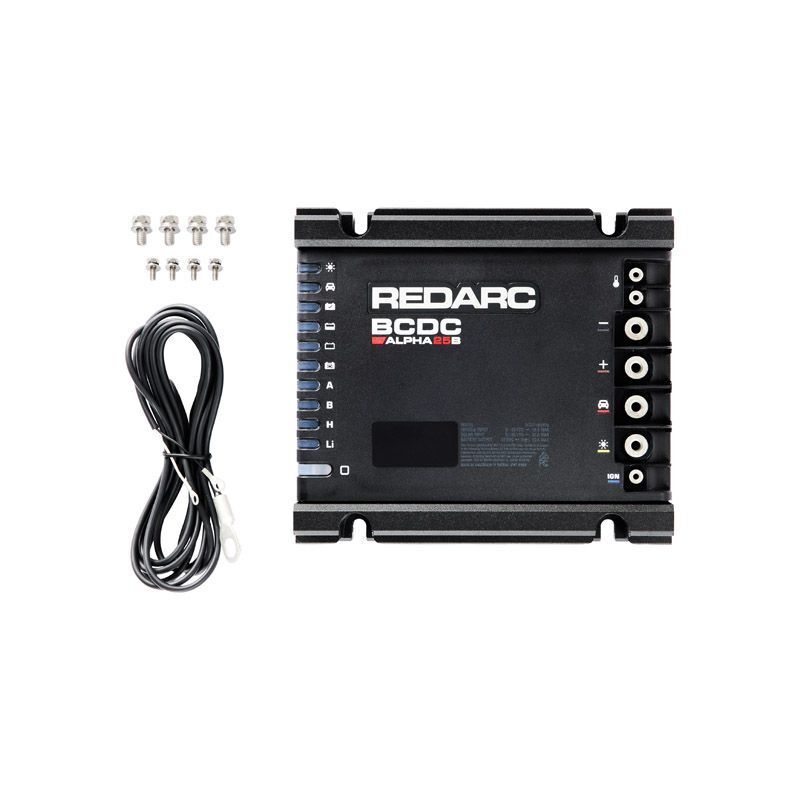 REDARC BCDC ALPHA 25A BATTERY CHARGER IP67/69K