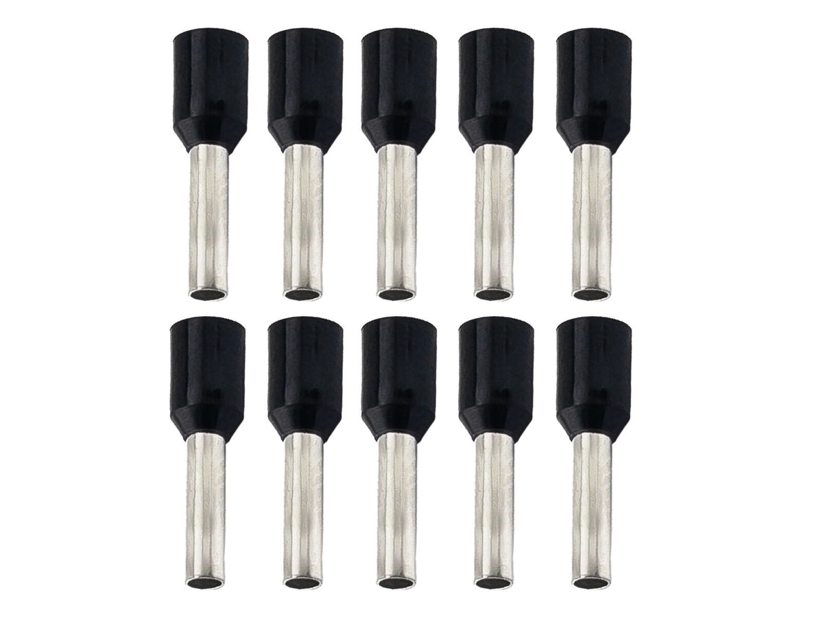 Bootlace Pin - Black 1.5mm2 - 10 Pack
