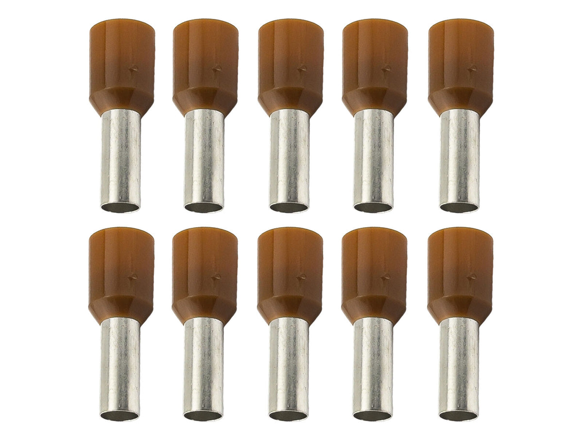 Bootlace Pin - Brown 10mm2 - 10 Pack