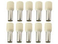 Bootlace Pin - Ivory 16mm2 - 10 Pack