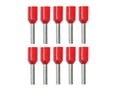 Bootlace Pin - Red 1mm2 - 10 Pack