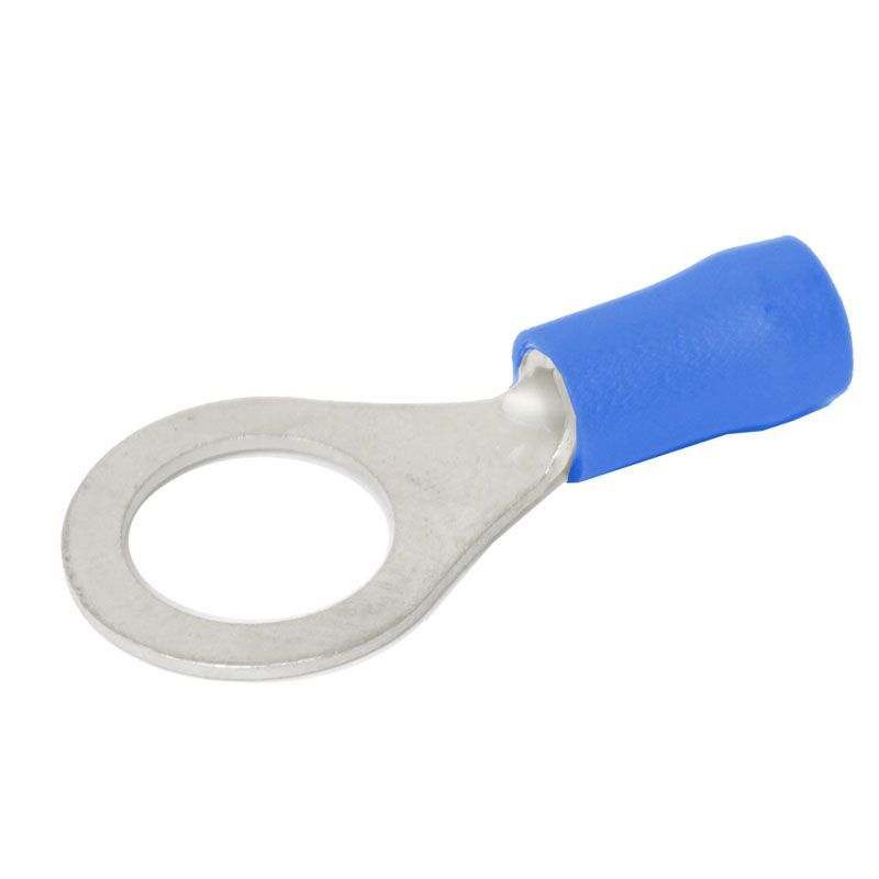 Blue Ring Terminal - 6.3mm 10 Pack