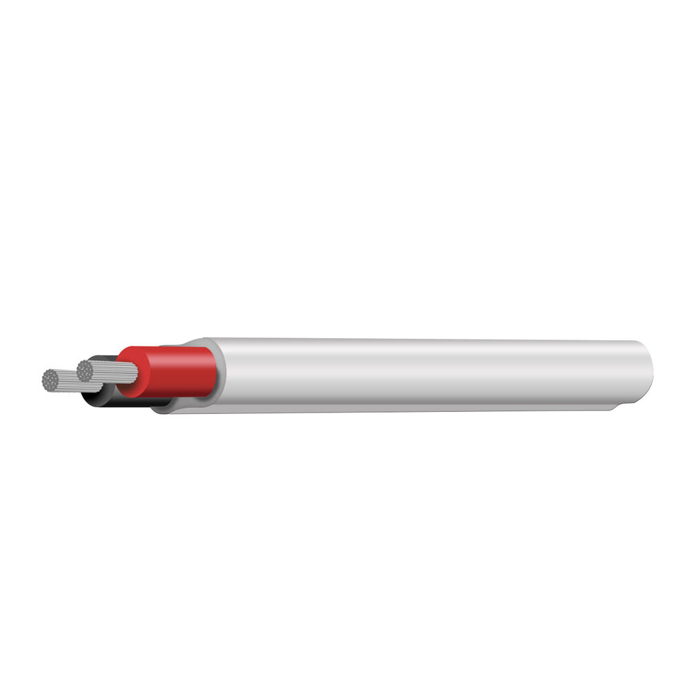 4mm Twin Core (1.84mm2) Red & Black - Marine Tinned White Sheath -50M
