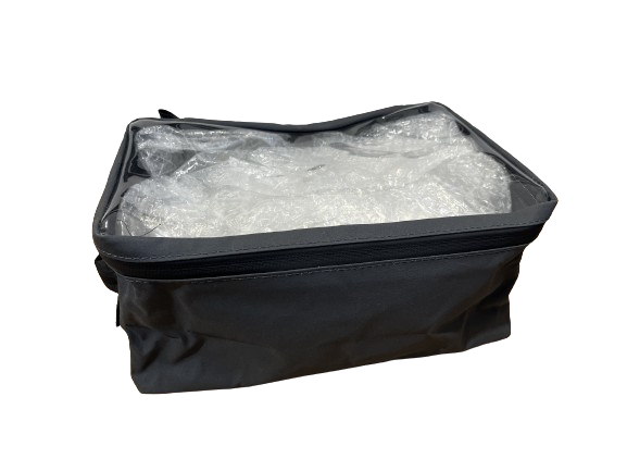 Canvas Storage Bag - Medium with clear top
