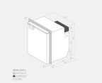 Bushman Fridges DC65−X Heavy Duty 65L Upright Fridge
