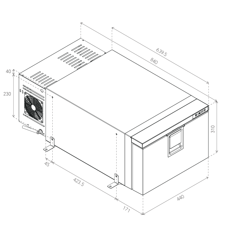 Bushman DF30-HD 30L Drawer Fridge
