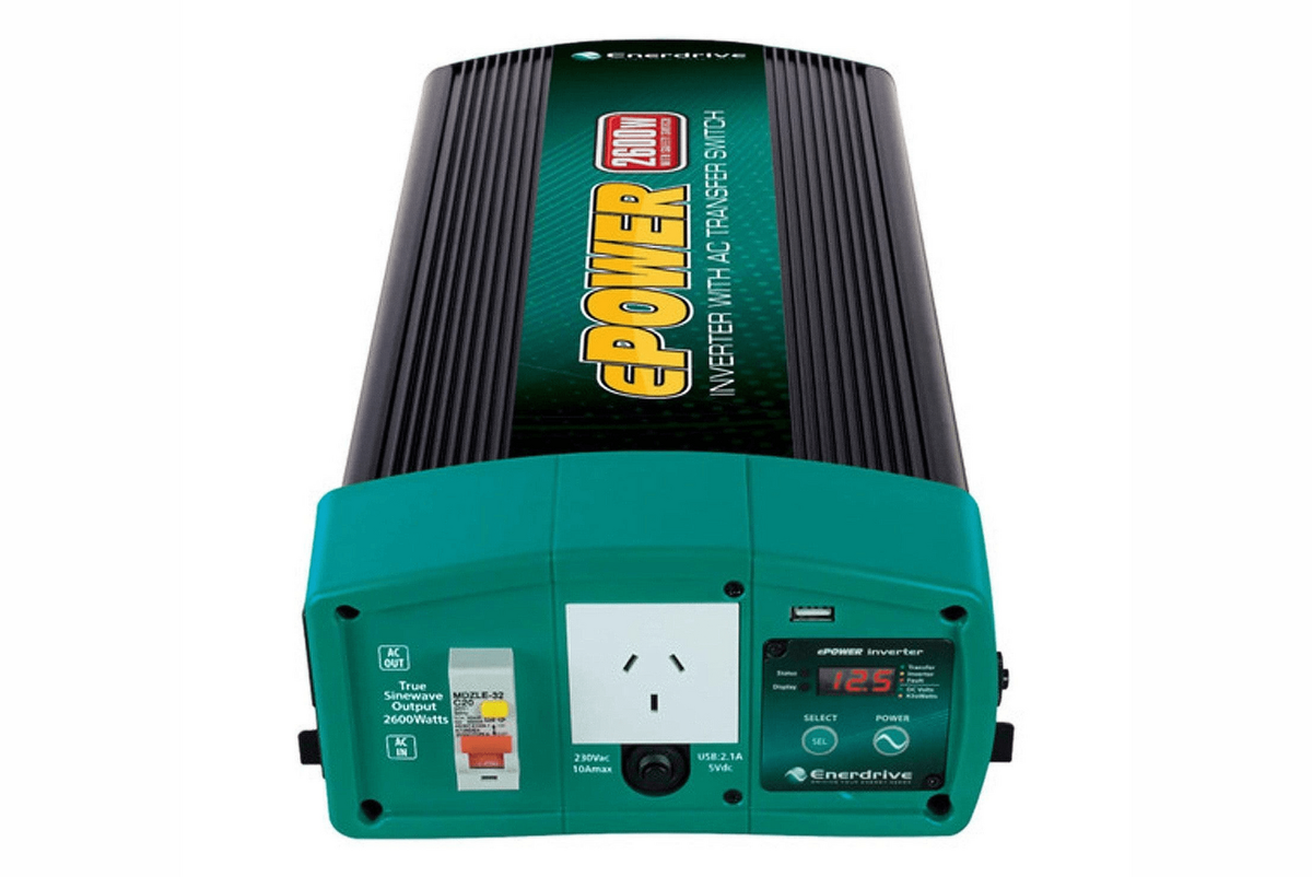 Enerdrive 12V 2000W ePOWER EN1120S-X Pure Sine Wave Inverter with AC Transfer