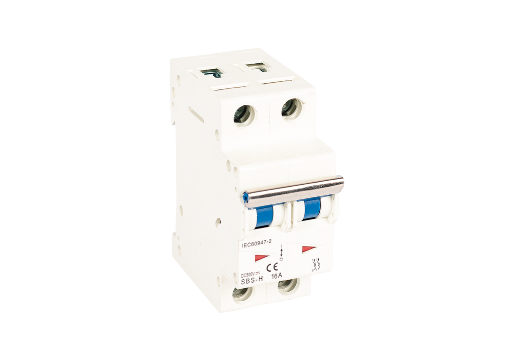 MCB 500V 2P 16A - DC Solar Isolator