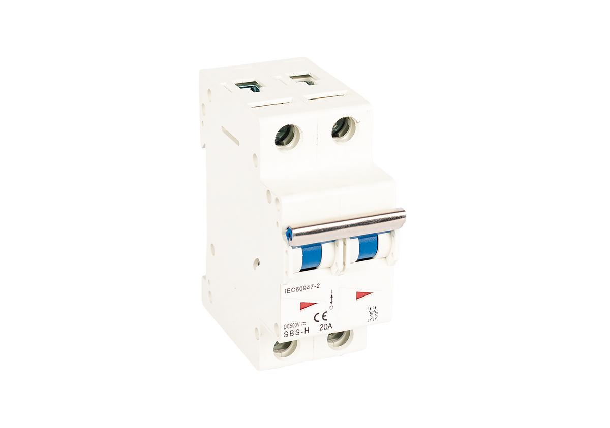 MCB 500V 2P 20A - DC Solar Isolator