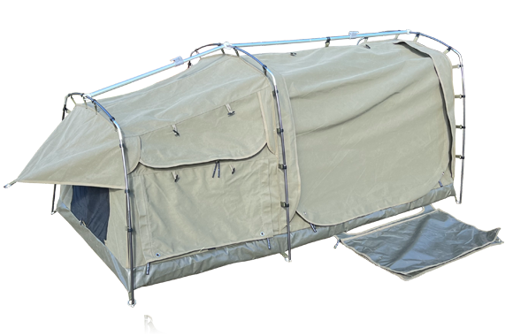 Kulkyne Kampers - Mega 1100 XL King Single Swag + Deluxe Mattress