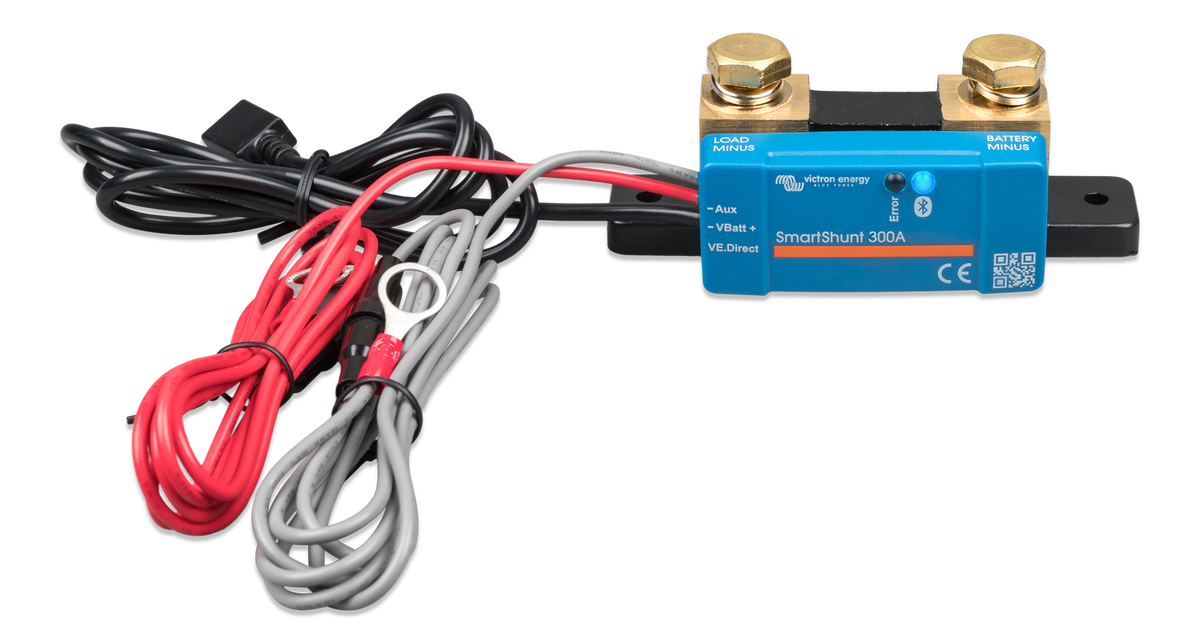 Victron Smart Shunt 300A Battery Monitor with Bluetooth IP65 Waterproof