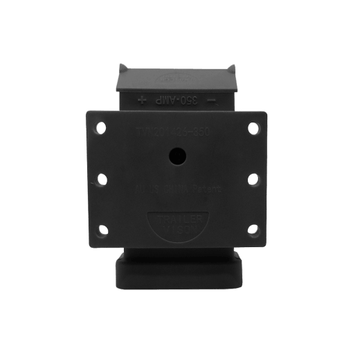Trailer Vision 350A Black Exterior Connector Cover Assembly - Surface Mount