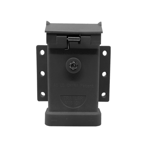 Trailer Vision 350A Black Exterior Connector Cover Assembly - Surface Mount