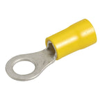 Yellow Ring Terminal - 6.3mm 10 Pack