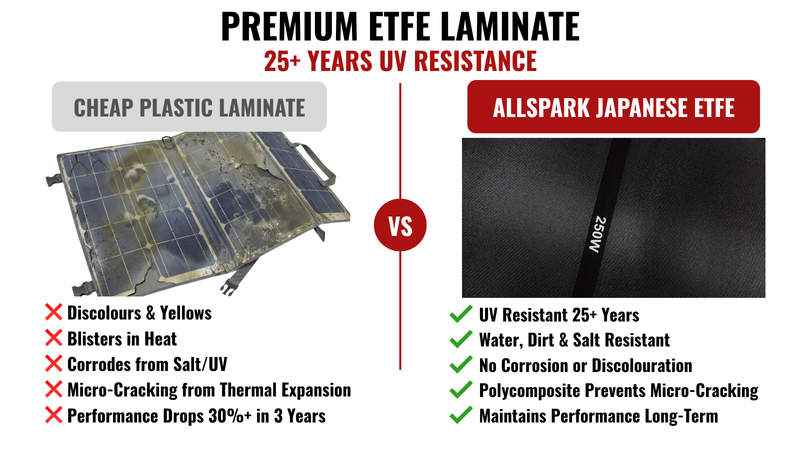 AllSpark 250W Solar Blanket - 5 x 50W
