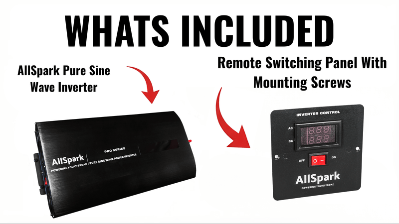 12V 2500 Watt Pure Sine Wave Inverter AllSpark PRO Series